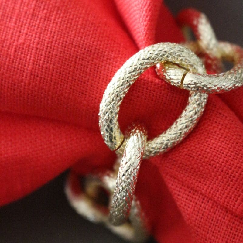 ナプキンリング チェーンゴールド