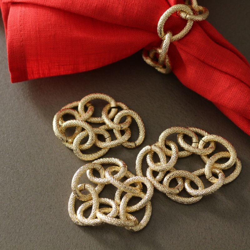 ナプキンリング チェーンゴールド