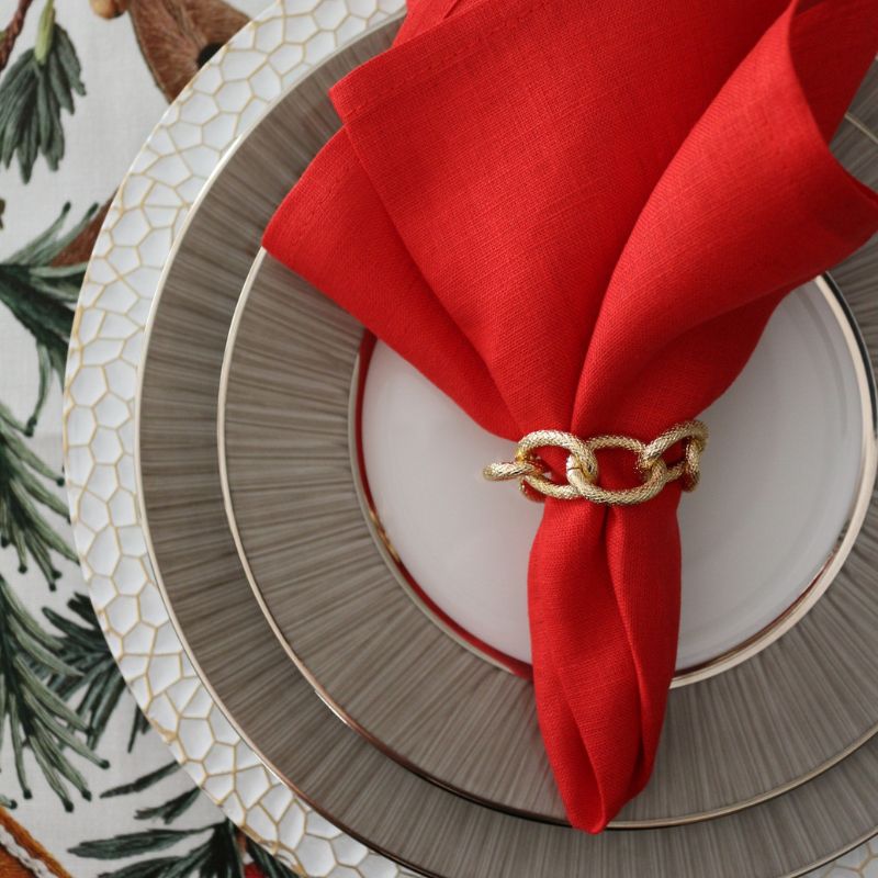 ナプキンリング チェーンゴールド