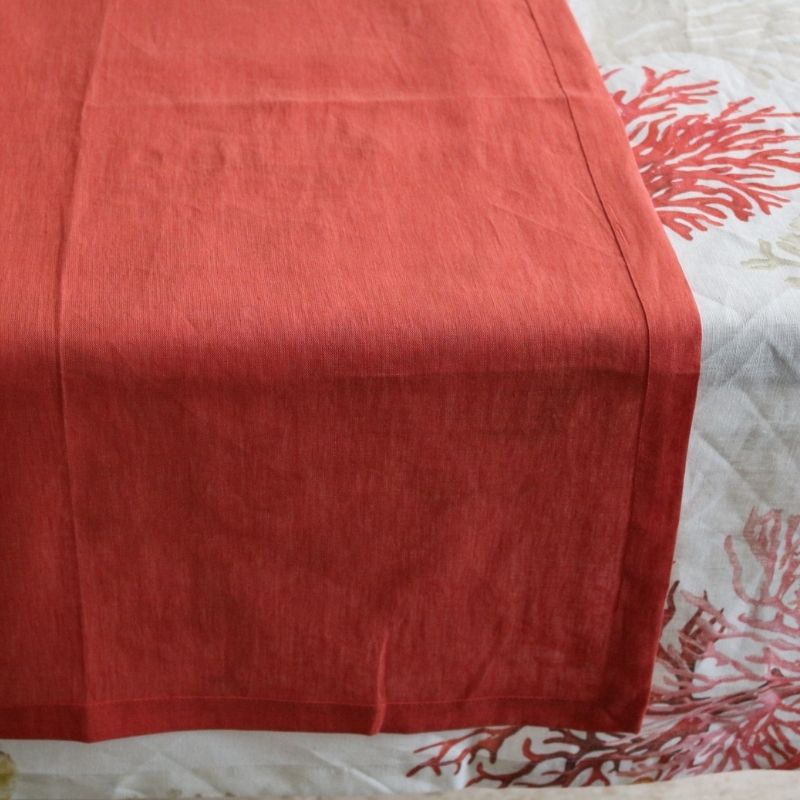 テーブルランナー ロブスターレッド45×170