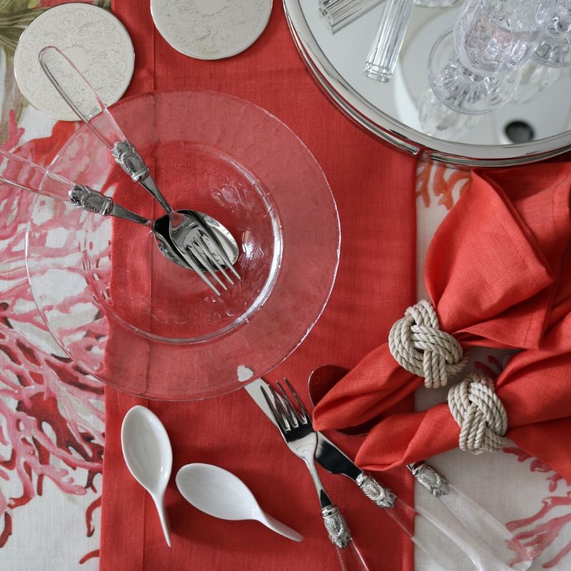 テーブルランナー ロブスターレッド45×170