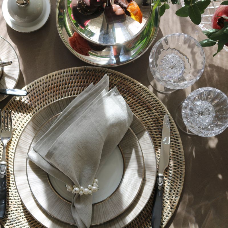 ラタンセットドゥターブル グレイッシュトーン