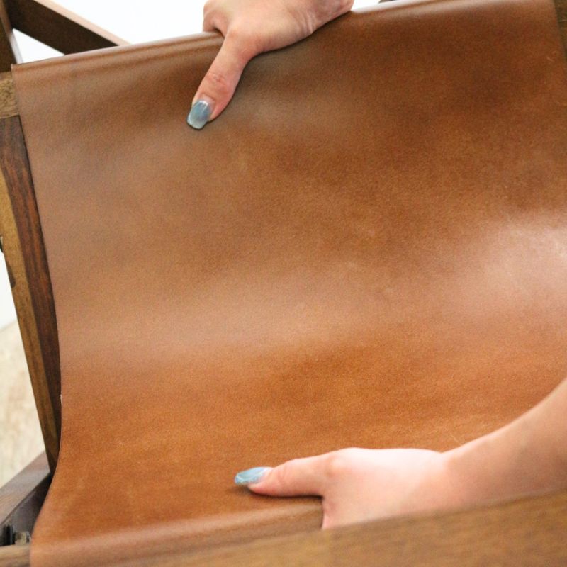 ディレクターチェアレザーコニャック