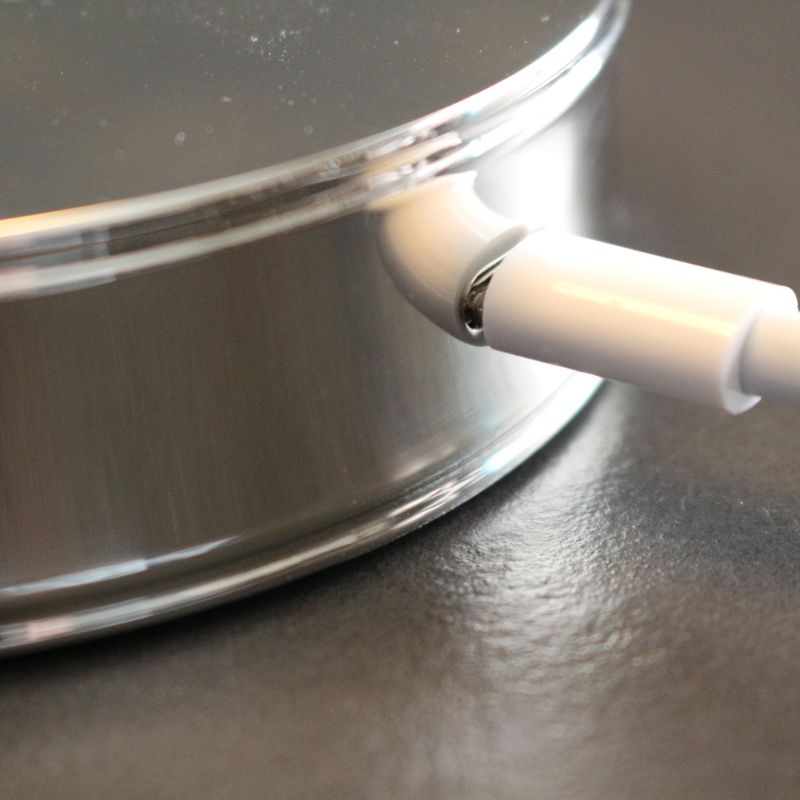 ポータブルLEDランプバンブーシルバー＆シェード