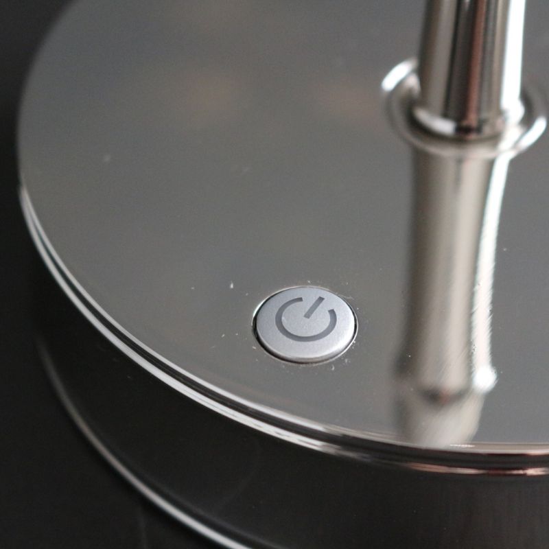 ポータブルLEDランプバンブーシルバー＆シェード