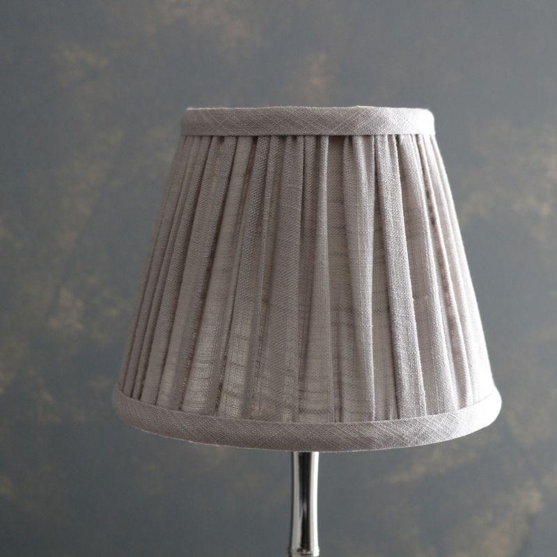 ポータブルLEDランプバンブーシルバー＆シェード