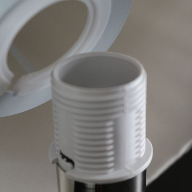 ポータブルLEDランプバンブーシルバー＆シェード