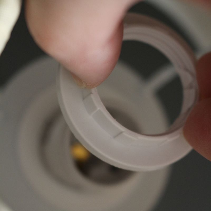 ポータブルLEDランプバンブーシルバー＆シェード