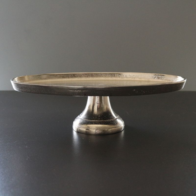 プレートオーバルオンフット シルバー