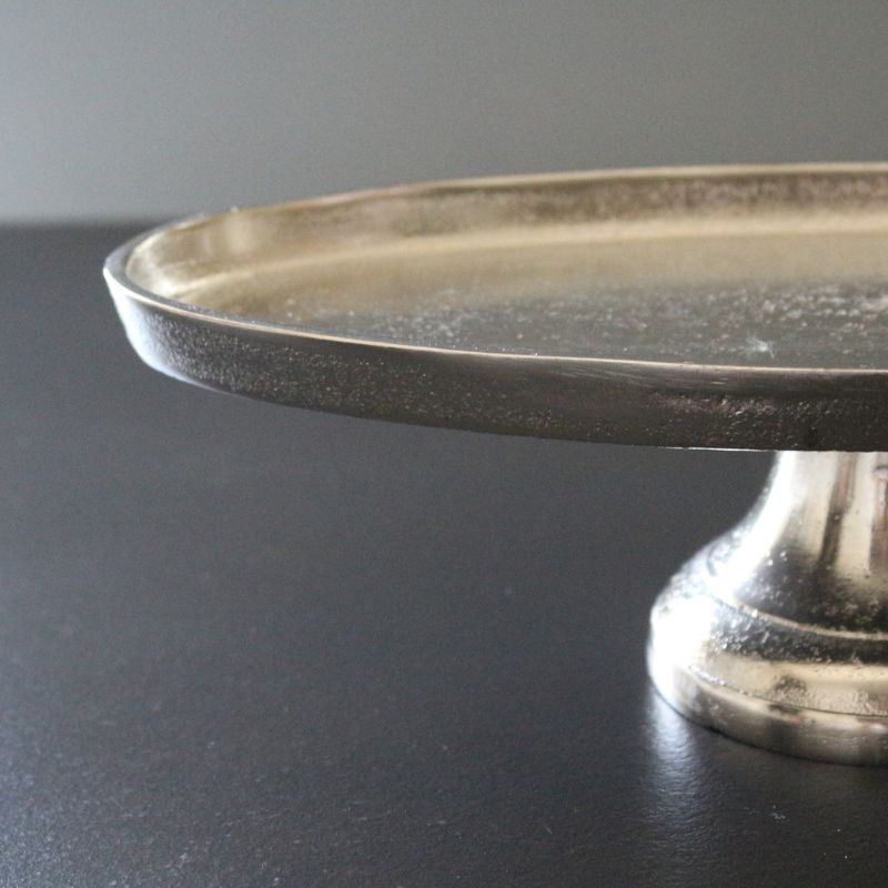 プレートオーバルオンフット シルバー