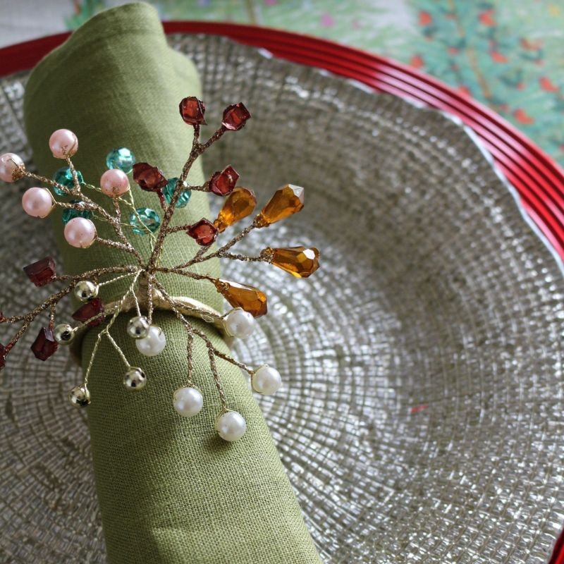 ナプキンリング マルチカラービーズ