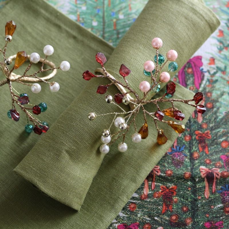 ナプキンリング マルチカラービーズ