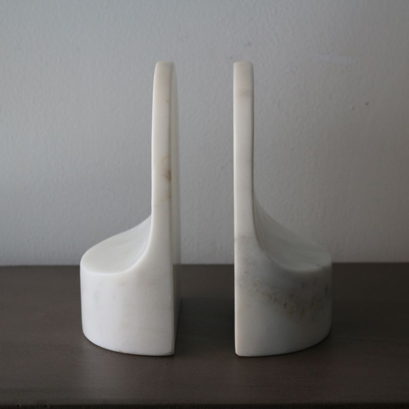 ブックエンドホワイトマーブルエドモンド