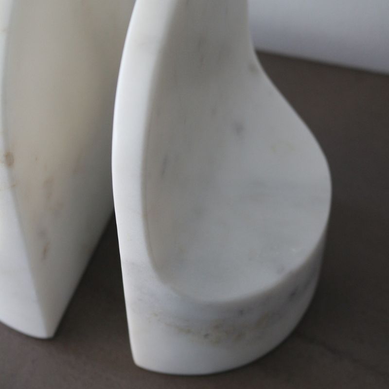 ブックエンドホワイトマーブルエドモンド