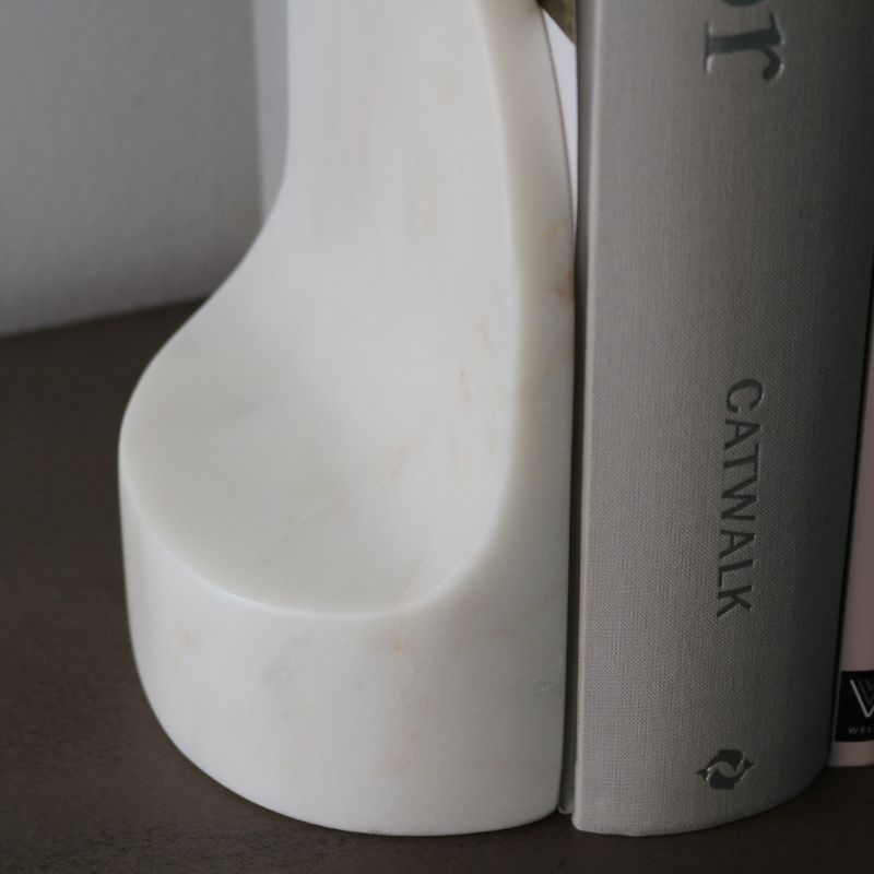 ブックエンドホワイトマーブルエドモンド