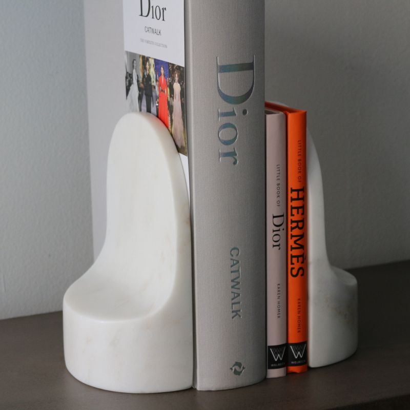 ブックエンドホワイトマーブルエドモンド