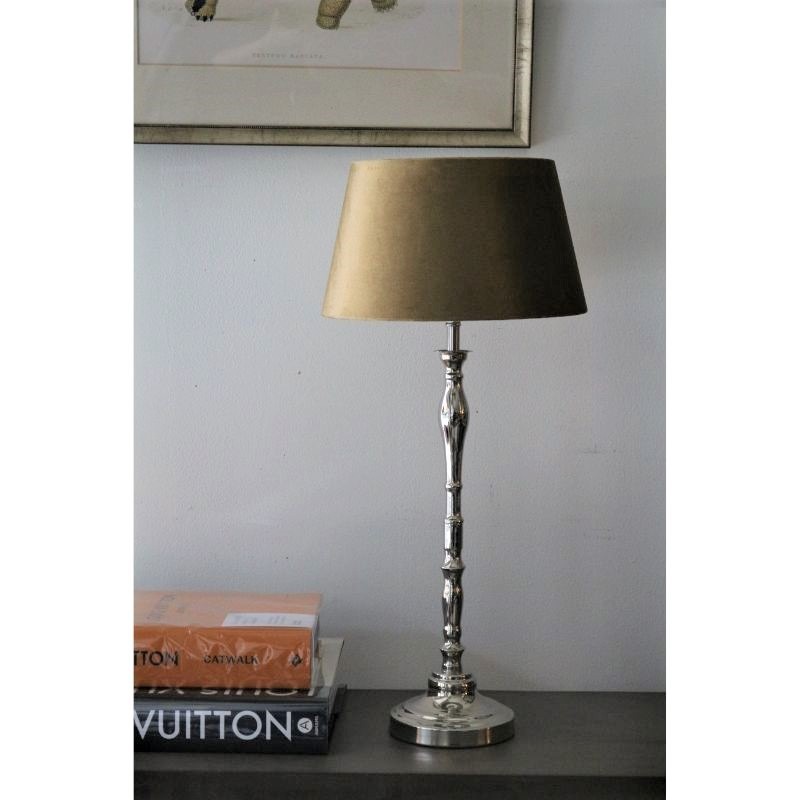 ランプシェード ABJラウンドベロア　ゴールド