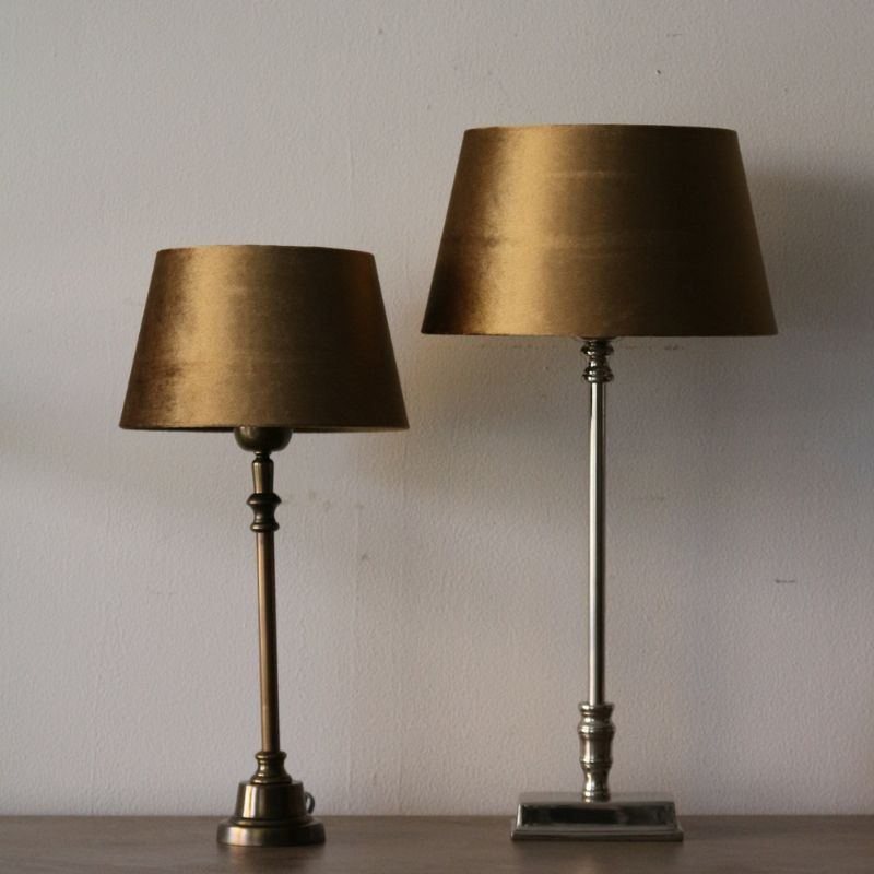 ランプシェード ABJラウンドベロア　ゴールド