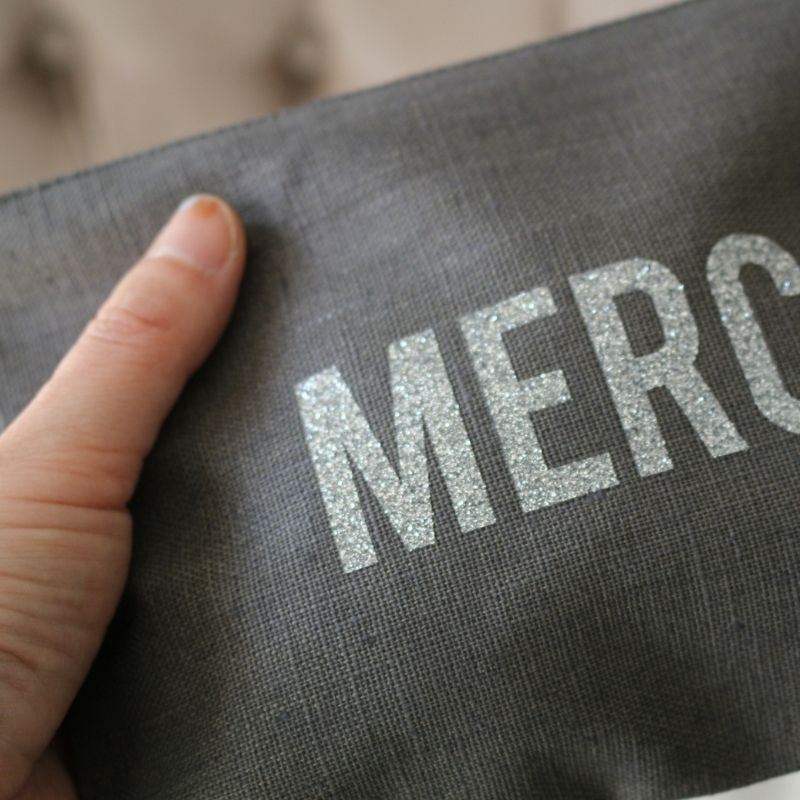 ポーチ メルシー リネン【グリ】