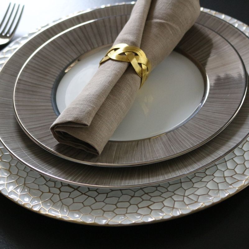 アンダーディッシュ　ホワイト＆ゴールドサーフェス