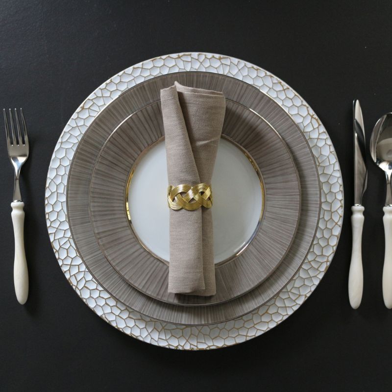 アンダーディッシュ　ホワイト＆ゴールドサーフェス