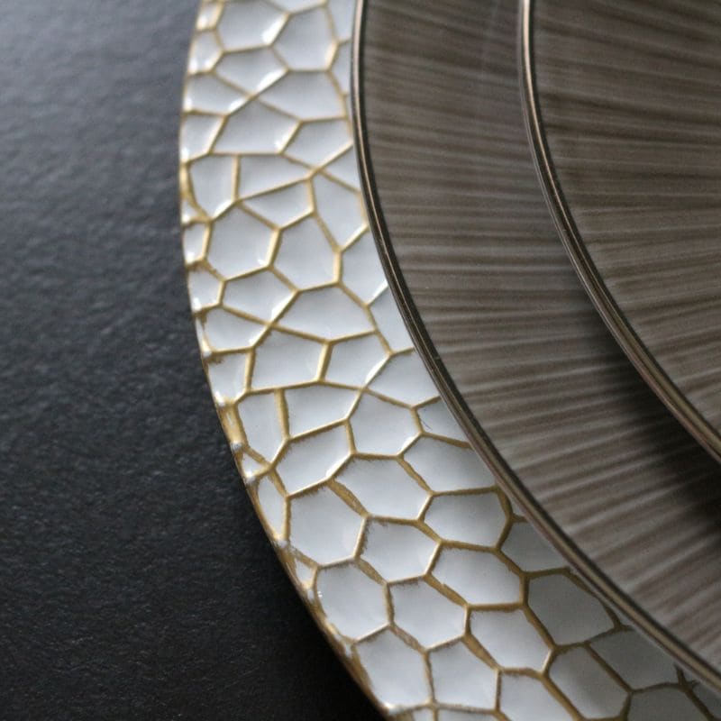 アンダーディッシュ　ホワイト＆ゴールドサーフェス