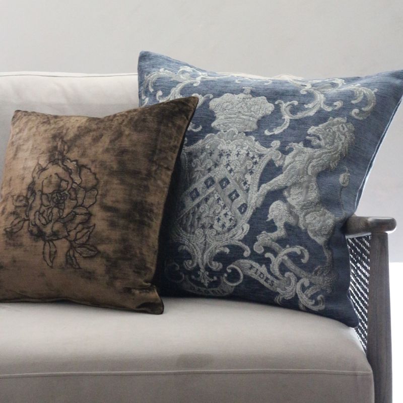 クッサンフィオリ チャコールブルー55×55