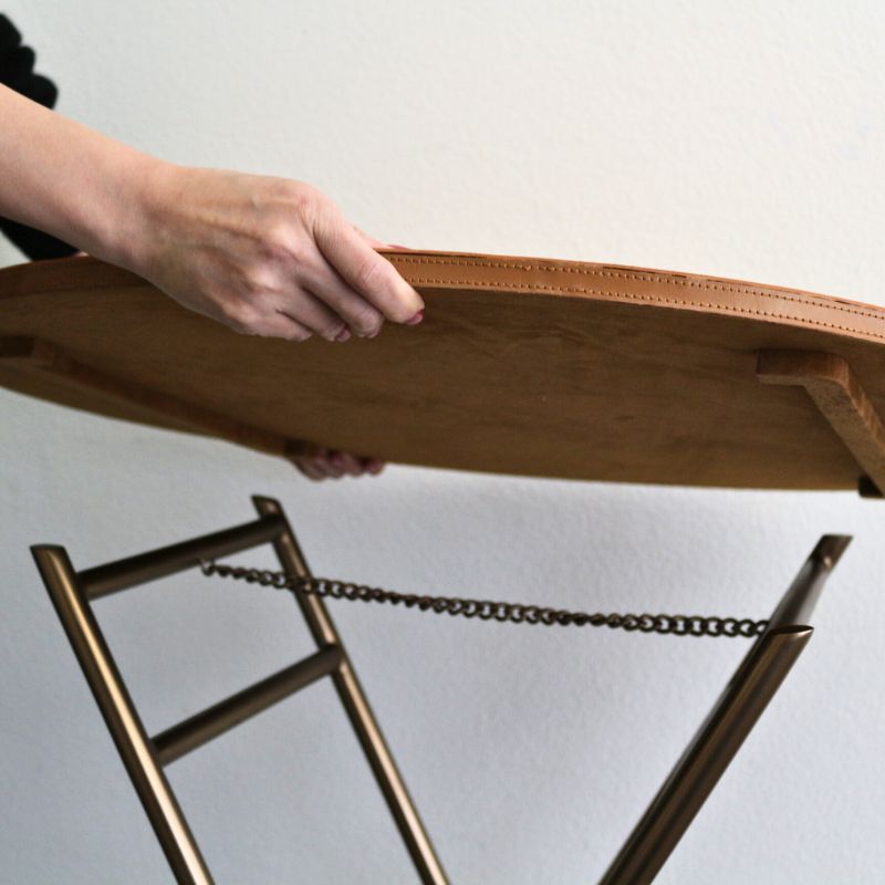 フォールディングテーブル ラタンキュイール