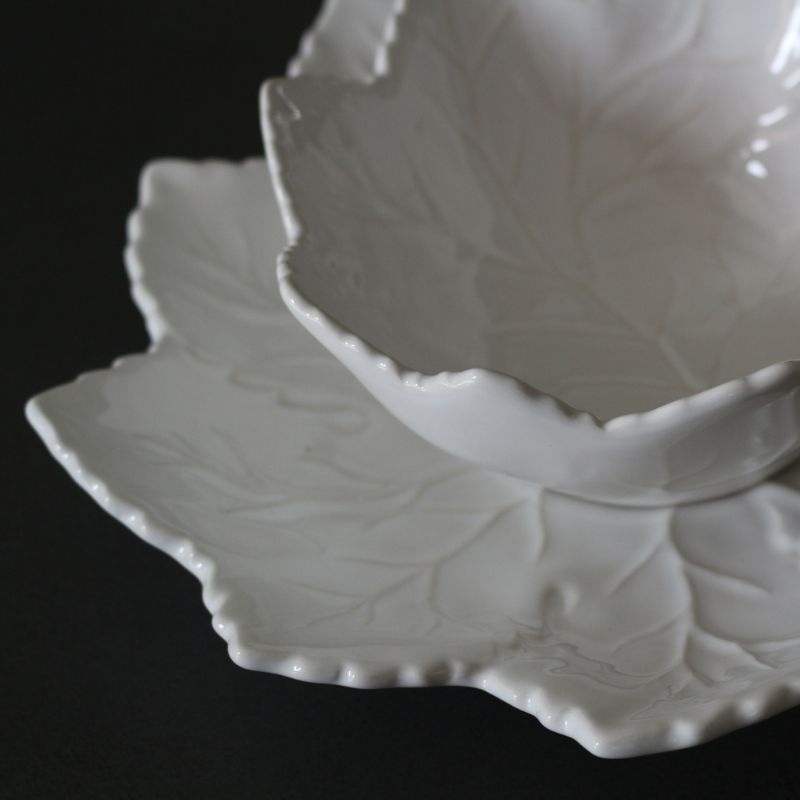 ディナープレート フォイユヴィーニュφ26cm 【ブラン】