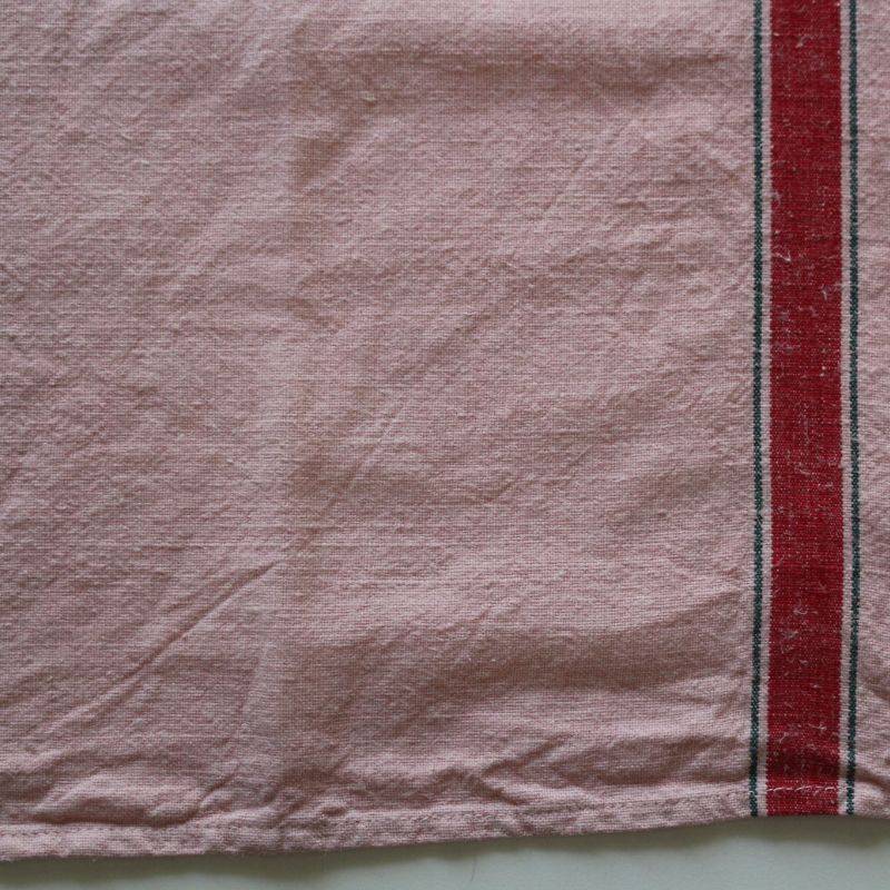 ヴィンテージキッチンクロス　ピンク