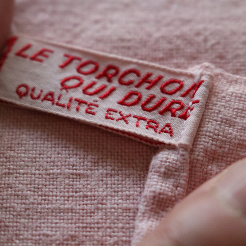 ヴィンテージキッチンクロス　ピンク