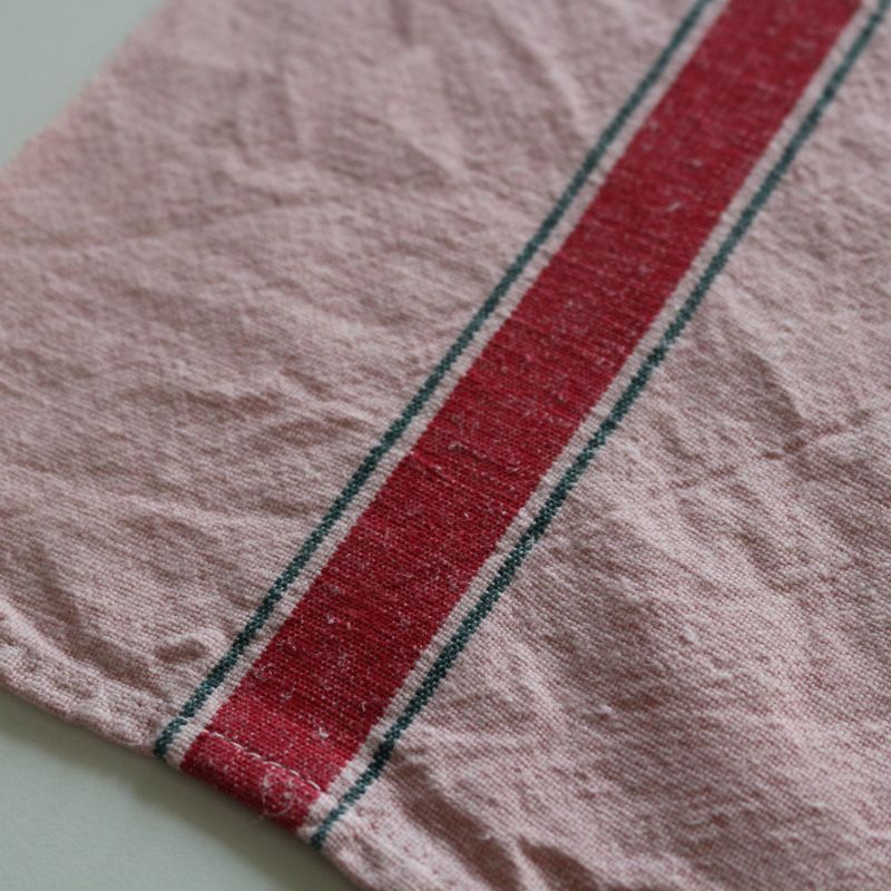 ヴィンテージキッチンクロス　ピンク