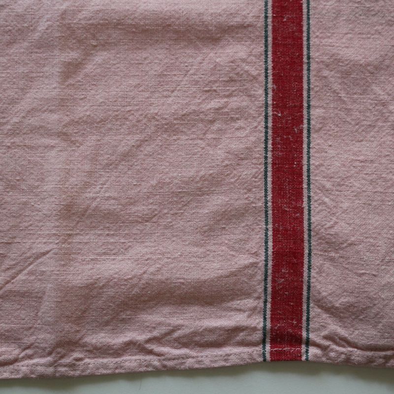 ヴィンテージキッチンクロス　ピンク