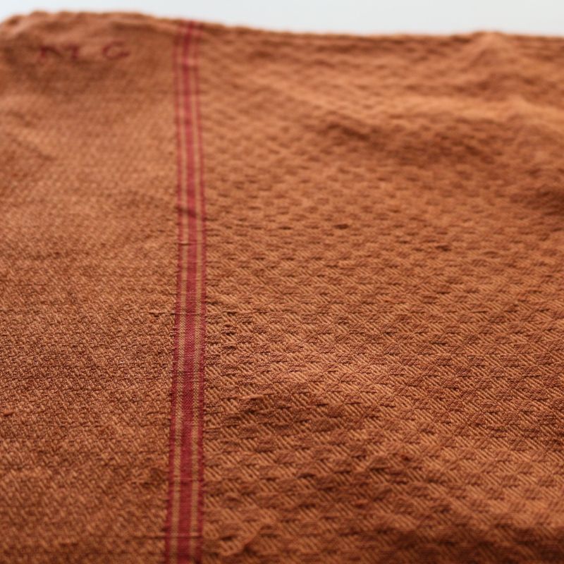 ヴィンテージキッチンクロス　オレンジ①