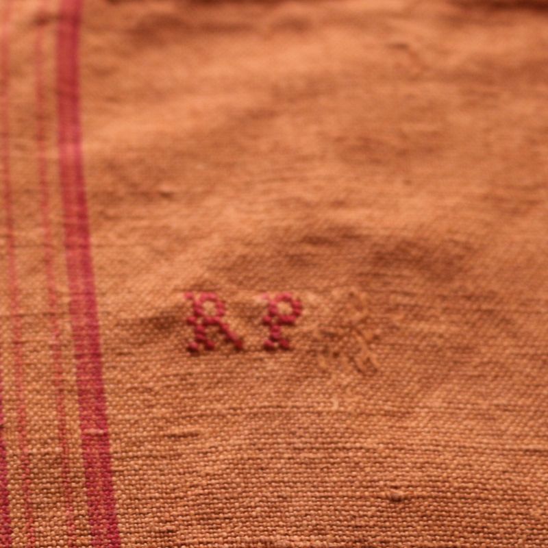 ヴィンテージキッチンクロス オレンジ②