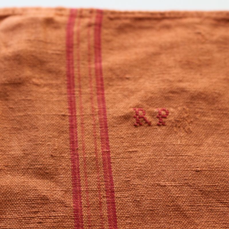 ヴィンテージキッチンクロス オレンジ②