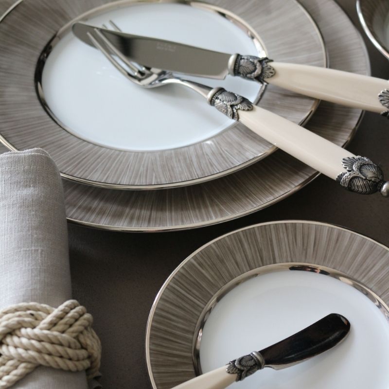 リモージュ ディナープレートCARBON27.7