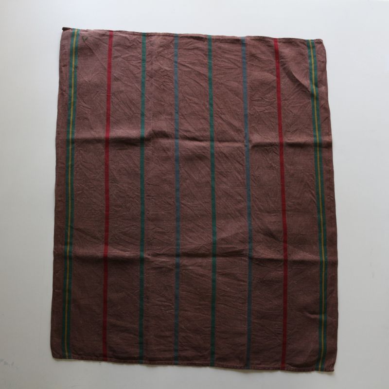 ヴィンテージキッチンクロス　ブラウン①