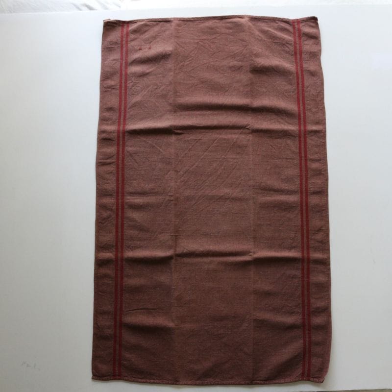 ヴィンテージキッチンクロス ブラウン②