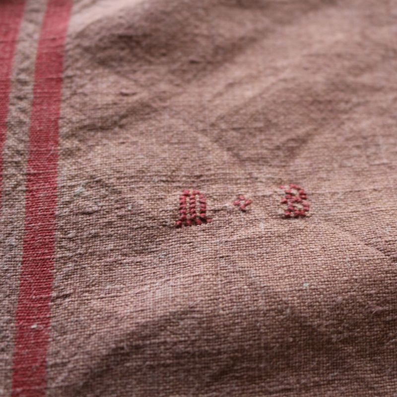 ヴィンテージキッチンクロス ブラウン②