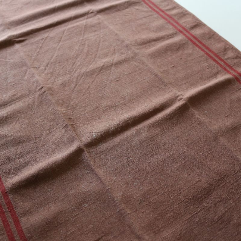 ヴィンテージキッチンクロス ブラウン②