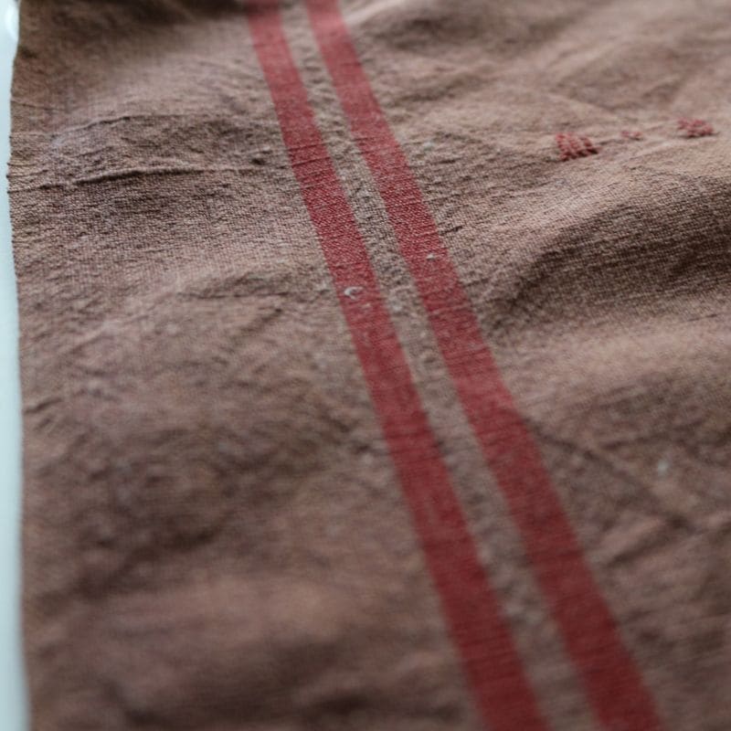 ヴィンテージキッチンクロス ブラウン②