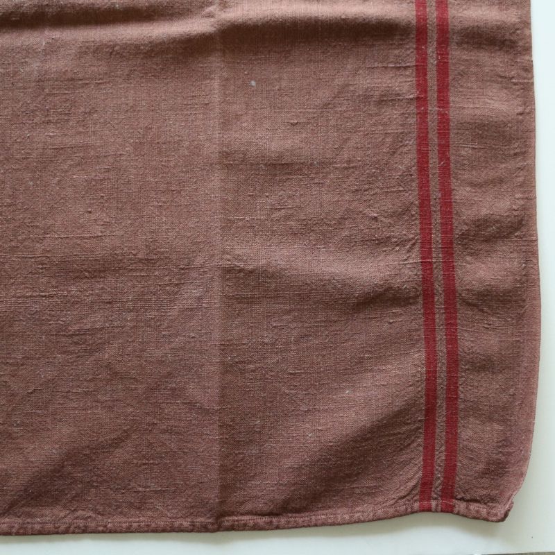 ヴィンテージキッチンクロス ブラウン②