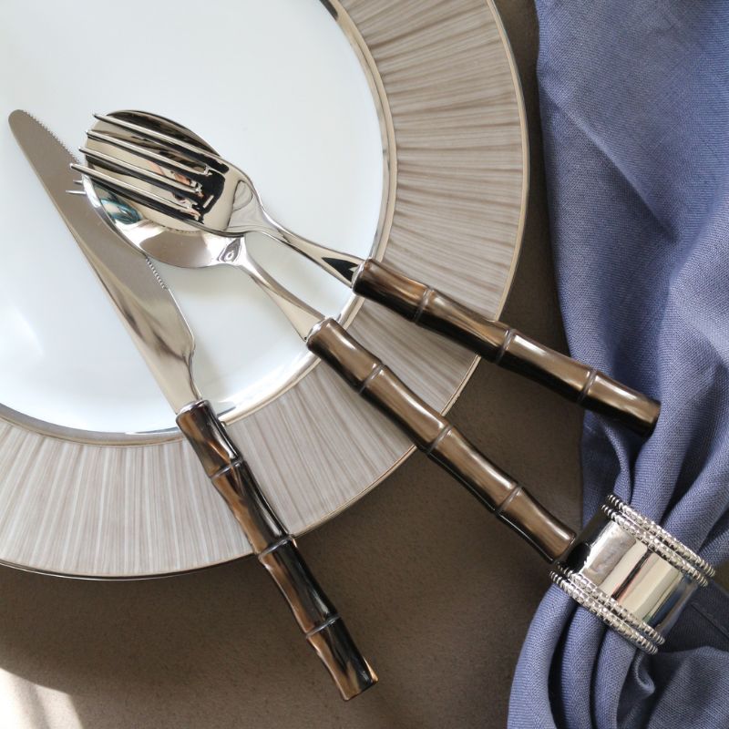 カトラリー バンブー/ブラウンパール