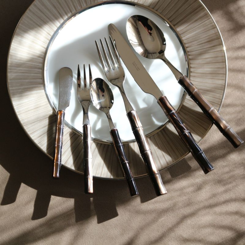 カトラリー バンブー/ブラウンパール