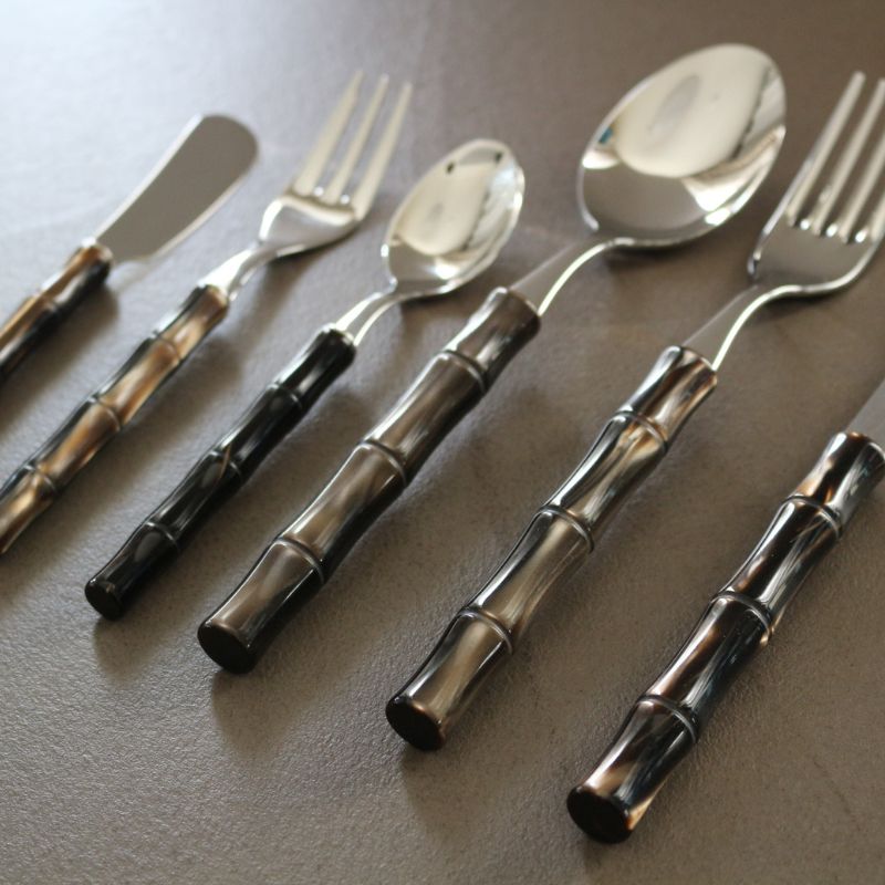 カトラリー バンブー/ブラウンパール