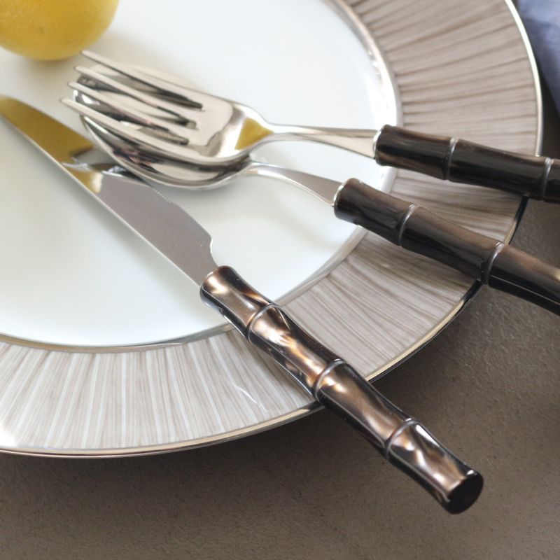 カトラリー バンブー/ブラウンパール