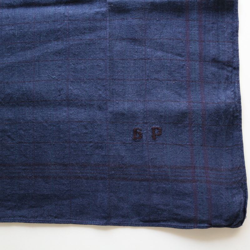 ヴィンテージキッチンクロス　ブルー①