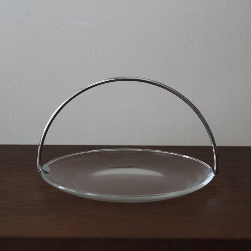 フルムーン プレートφ21cm バスケット/持手付