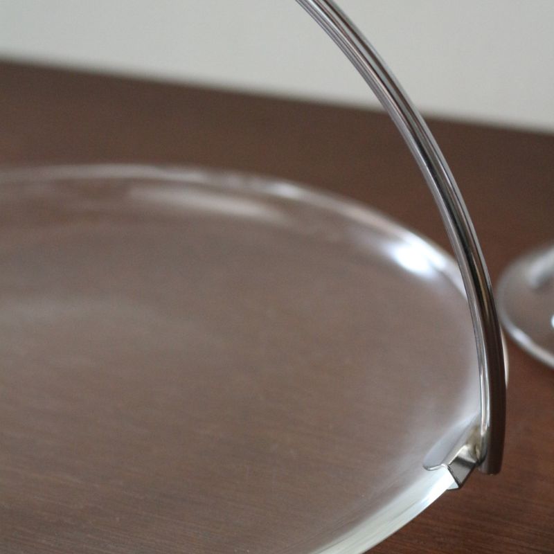 フルムーン プレートφ21cm バスケット/持手付